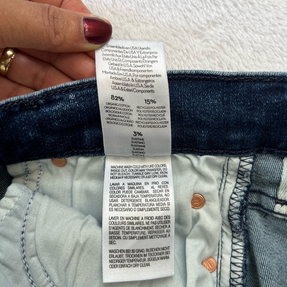 Mother The Runaway Step Fray Jeans Size 25 Medium Wash Bootcut - Picture 11 of 17